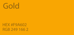 24 Shades Of Yellow Color Palette Graf1x Com   Gold Color Paint Code Swatch Chart Rgb Html Hex 300x142 