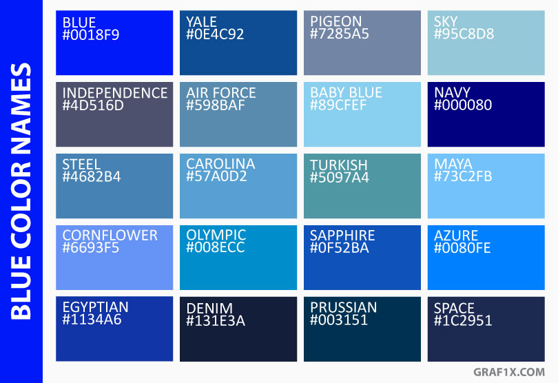 blue color names