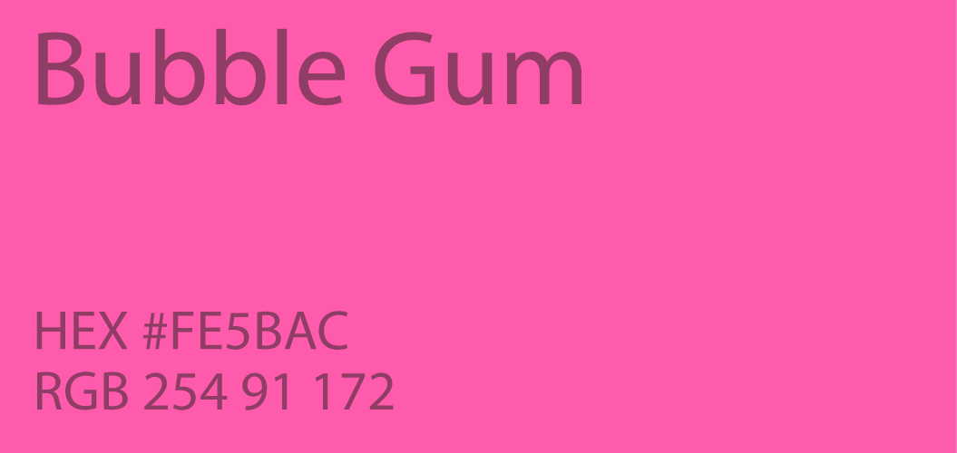 bubble gum color