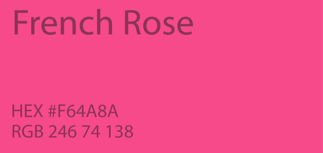 french rose color